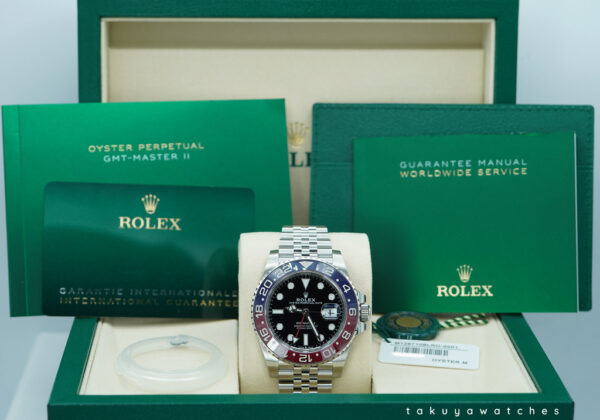 BRAND NEW Rolex 126710BLRO PEPSI GMT MASTER II RED BLUE JUBILEE BAND 2025 FULL SET - Image 2