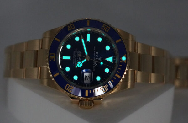 Rolex 126618LB SUBMARINER 41 18K YELLOW GOLD BLUESY 2023 WARRANTY FULL SET - Image 11