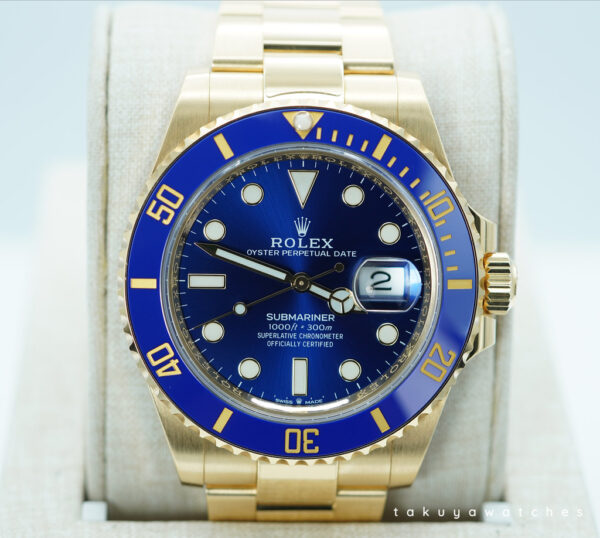 Rolex 126618LB SUBMARINER 41 18K YELLOW GOLD BLUESY 2023 WARRANTY FULL SET