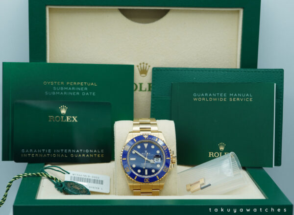Rolex 126618LB SUBMARINER 41 18K YELLOW GOLD BLUESY 2023 WARRANTY FULL SET - Image 2