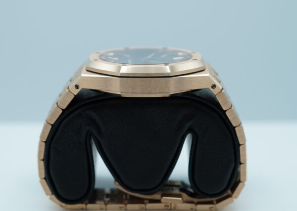 Audemars PIGUET ROYAL OAK 15500OR ROSE GOLD BLACK DIAL BRACELET 41MM FULL SET - Image 4
