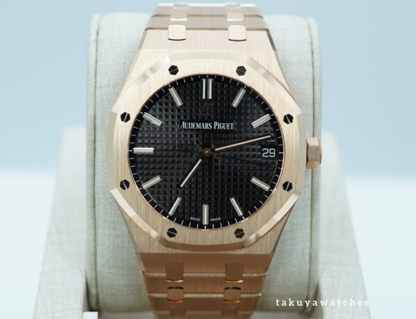 Audemars PIGUET ROYAL OAK 15500OR ROSE GOLD BLACK DIAL BRACELET 41MM FULL SET
