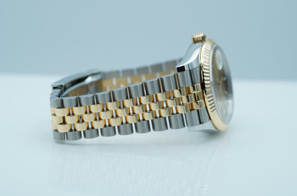 Rolex 126233 DATEJUST 36 YELLOW GOLD STEEL CHAMPAGNE DIAL JUBILEE BAND FULL SET - Image 6