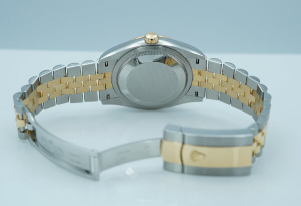 Rolex 126233 DATEJUST 36 YELLOW GOLD STEEL CHAMPAGNE DIAL JUBILEE BAND FULL SET - Image 8
