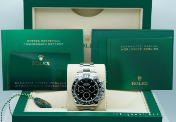 Rolex 126500LN DAYTONA STAINLESS STEEL BLACK DIAL NEW MODEL 2023 WARRANTY FULL SET - Image 2