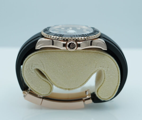 Rolex 126655 YACHTMASTER EVEROSE GOLD OYSTERFLEX 40MM 2021 WARRANTY FULL SET - Image 3