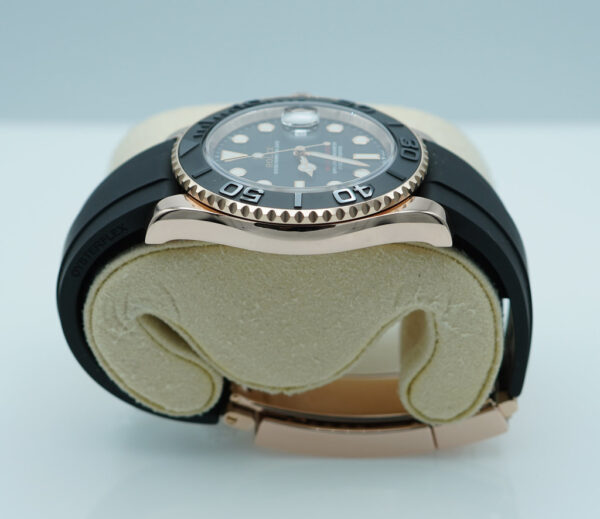 Rolex 126655 YACHTMASTER EVEROSE GOLD OYSTERFLEX 40MM 2021 WARRANTY FULL SET - Image 4