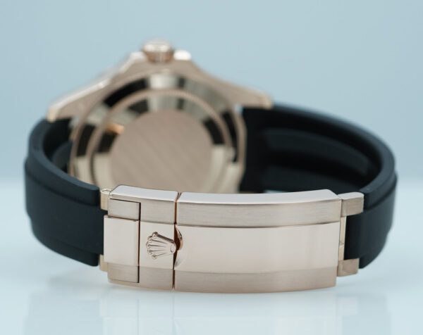 Rolex 126655 YACHTMASTER EVEROSE GOLD OYSTERFLEX 40MM 2021 WARRANTY FULL SET - Image 7