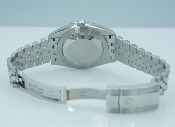 Rolex 126334 DATEJUST 41 FLUTED BEZEL BLUE STICK DIAL JUBILEE BAND FULL SET - Image 8