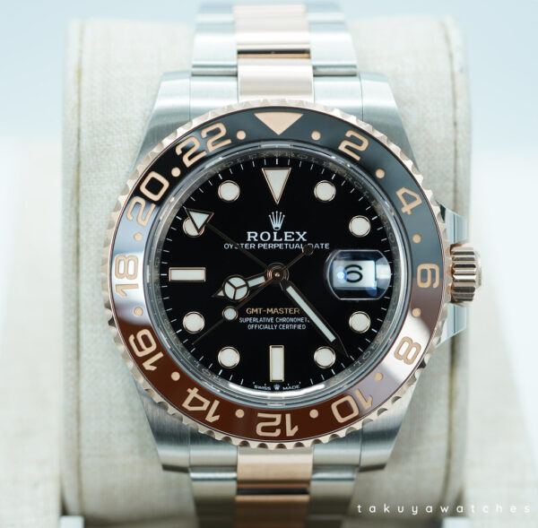 Rolex 126711CHNR GMT MASTER II ROOTBEER 18K ROSE GOLD STEEL 2022 WARRANTY FULL SET
