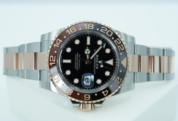 Rolex 126711CHNR GMT MASTER II ROOTBEER 18K ROSE GOLD STEEL 2022 WARRANTY FULL SET - Image 9