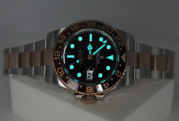 Rolex 126711CHNR GMT MASTER II ROOTBEER 18K ROSE GOLD STEEL 2022 WARRANTY FULL SET - Image 11