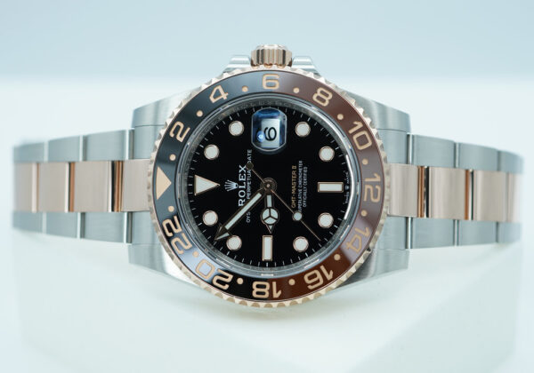 Rolex 126711CHNR GMT MASTER II ROOTBEER 18K ROSE GOLD STEEL 2022 WARRANTY FULL SET - Image 10