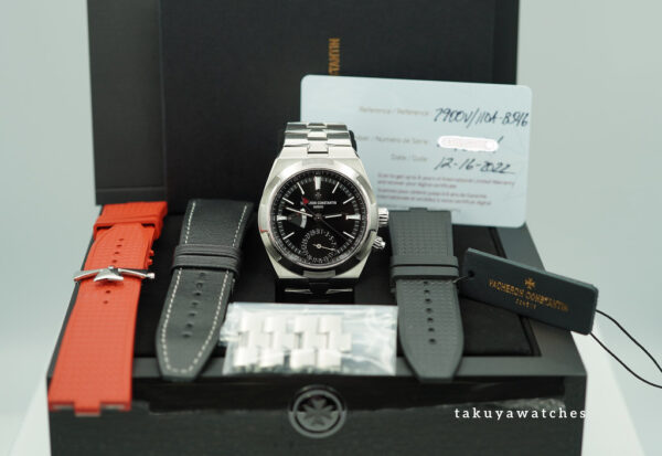 Vacheron CONSTANTIN OVERSEAS DUAL TIME 7900V BLACK DIAL 2022 WARRANTY FULL SET - Image 2