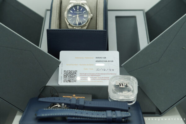 Vacheron CONSTANTIN OVERSEAS 4520V STAINLESS STEEL BLUE DIAL 2024 NEW MODEL FULL SET - Image 2