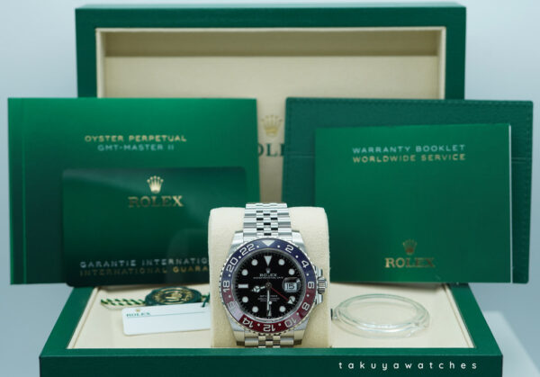 BRAND NEW Rolex 126710BLRO PEPSI GMT MASTER II RED BLUE JUBILEE BAND 2025 FULL SET - Image 2