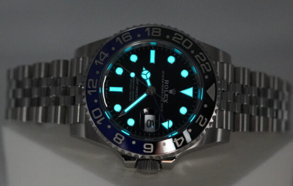 Rolex 126710BLNR GMT MASTER 2 BLACK BLUE BEZEL JUBILEE BAND 2023 FULL SET - Image 11