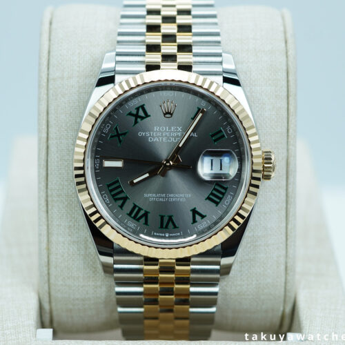 Rolex 126233 DATEJUST 36 YELLOW GOLD STEEL WIMBLEDON DIAL JUBILEE BAND 2025 FULL SET