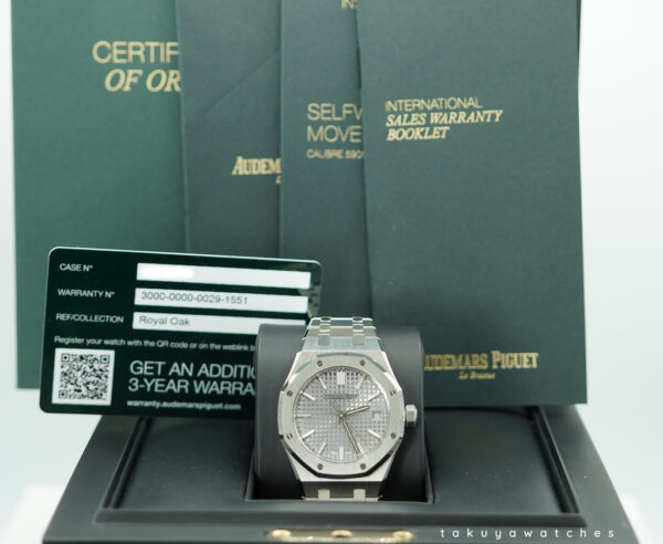 Audemars PIGUET ROYAL OAK 50TH ANNIVESARY 15550ST GREY DIAL 37MM 2022 FULL SET - Image 2