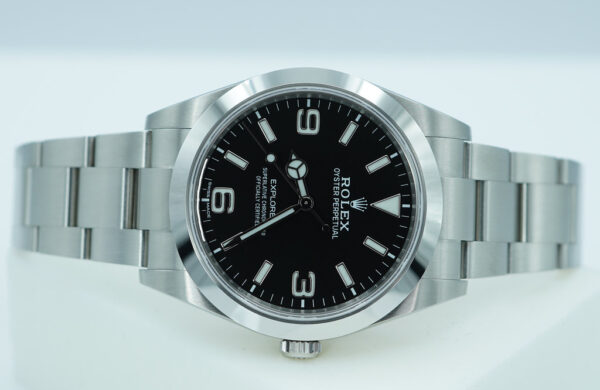 Rolex 214270 EXPLORER FULL LUME DIAL 39MM 2021 WARRANTY FULL SET - Image 9