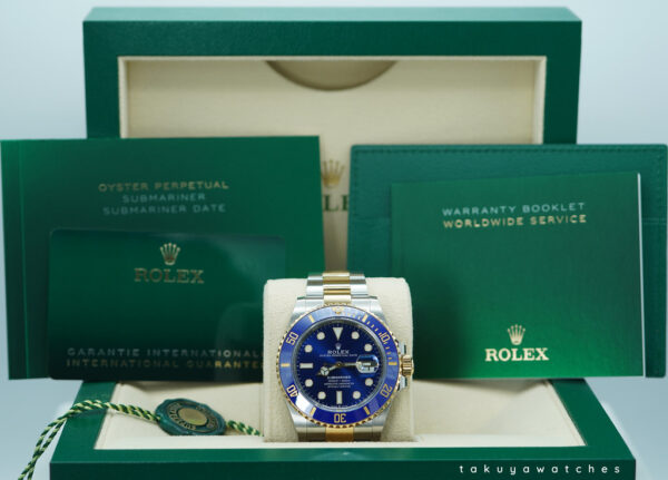 Rolex 126613LB SUBMARINER BLUESY YELLOW GOLD STEEL BLUE DIAL 2022 FULL SET - Image 2