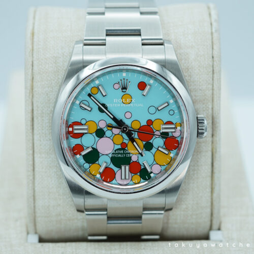 Rolex 126000 OYSTER PERPETUAL 36 TURQUOISE CELEBRATION DIAL 2023 WARRANTY FULL SET