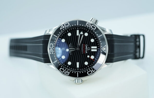 BRAND NEW Omega SEAMASTER DIVER 300M BLACK WAVE DIAL BLACK BEZEL 2025 FULL SET - Image 9