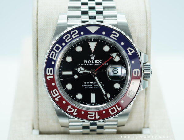 Rolex 126710BLRO PEPSI GMT MASTER 2 RED BLUE JUBILEE BAND WARRANTY FULL SET