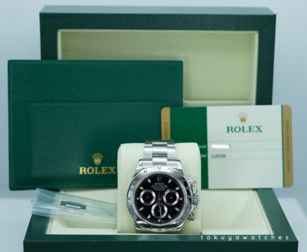 Rolex 116520 DAYTONA STAINLESS STEEL BLACK DIAL 2014 BOXES & PAPER - Image 2