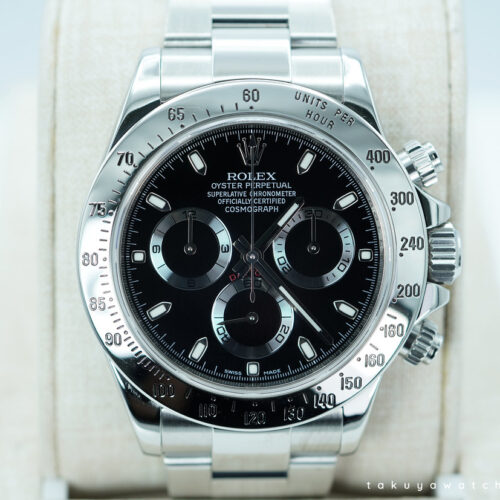 Rolex 116520 DAYTONA STAINLESS STEEL BLACK DIAL 2014 BOXES & PAPER