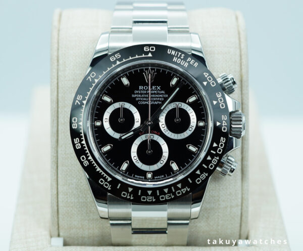 Rolex 116500LN COSMOGRAPH DAYTONA STEEL CERAMIC BEZEL BLACK DIAL 2022 FULL SET