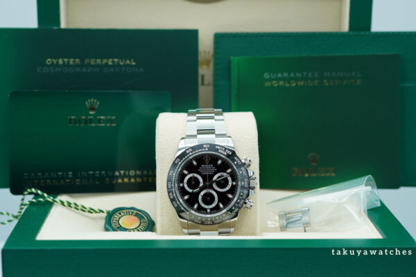 Rolex 116500LN COSMOGRAPH DAYTONA STEEL CERAMIC BEZEL BLACK DIAL 2022 FULL SET - Image 2