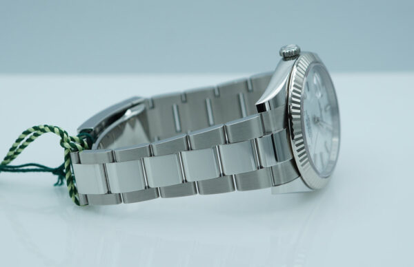 BRAND NEW Rolex 126334 DATEJUST 41 FLUTED BEZEL WHITE STICK DIAL OYSTER 2025 FULL SET - Image 6