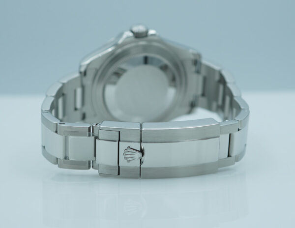 Rolex 268622 YACHTMASTER PLATINUM BEZEL RHODIUM DIAL 37MM WARRANTY FULL SET - Image 7