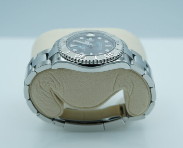 Rolex 268622 YACHTMASTER PLATINUM BEZEL RHODIUM DIAL 37MM WARRANTY FULL SET - Image 4