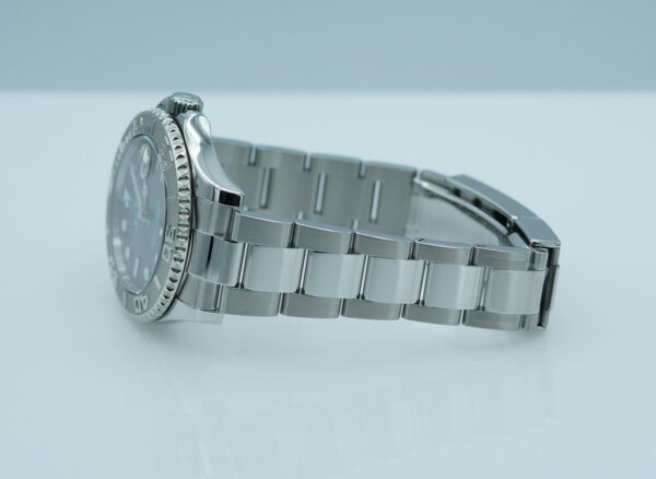 Rolex 268622 YACHTMASTER PLATINUM BEZEL RHODIUM DIAL 37MM WARRANTY FULL SET - Image 5