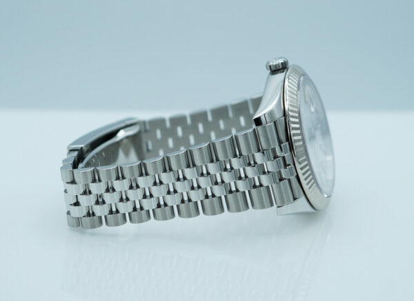 Rolex 126334 DATEJUST 41 FLUTED BEZEL WHITE DIAL JUBILEE BAND 2021 FULL SET - Image 6