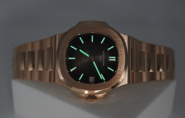 Patek PHILIPPE NAUTILUS 5711/1R ROSE GOLD BROWN DIAL 2021 NEW MOVEMENT FULL SET - Image 11