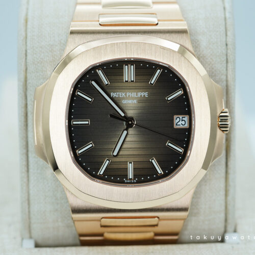 Patek PHILIPPE NAUTILUS 5711/1R ROSE GOLD BROWN DIAL 2021 NEW MOVEMENT FULL SET
