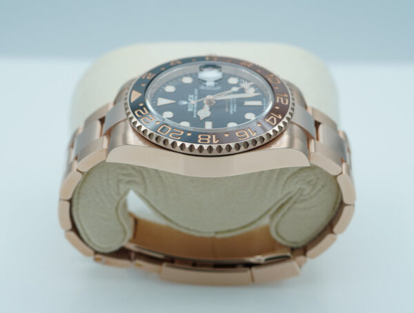 Rolex 126715CHNR GMT MASTER II 18K ROSE GOLD ROOTBEER CERAMIC 2021 WARRANTY FULL SET - Image 4