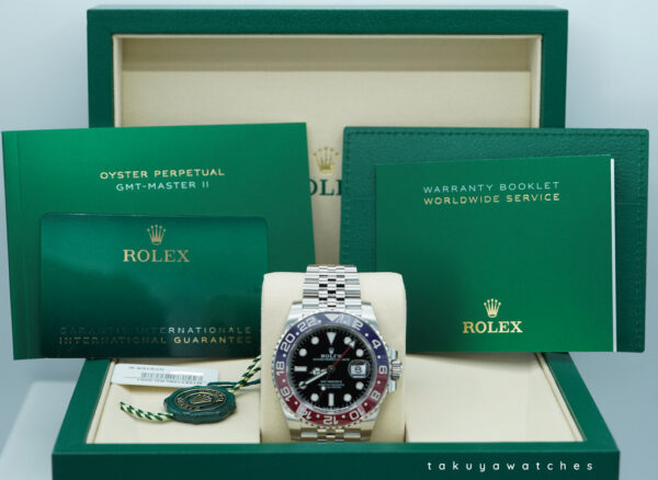 BRAND NEW Rolex 126710BLRO PEPSI GMT MASTER II RED BLUE JUBILEE BAND 2025 FULL SET - Image 2