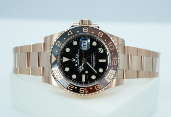 Rolex 126715CHNR GMT MASTER II 18K ROSE GOLD ROOTBEER CERAMIC 2021 WARRANTY FULL SET - Image 10