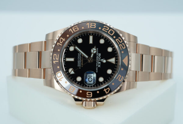 Rolex 126715CHNR GMT MASTER II 18K ROSE GOLD ROOTBEER CERAMIC 2021 WARRANTY FULL SET - Image 9