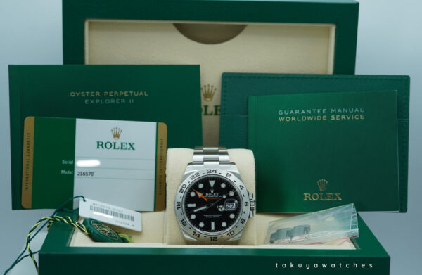 Rolex 216570 EXPLORER 2 STAINLESS STEEL BLACK DIAL 42MM 2020 FULL SET - Image 2