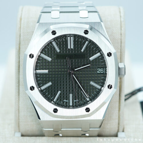 BRAND NEW Audemars PIGUET ROYAL OAK 15510ST STAINLESS STEEL GREEN DIAL 2025 FULL SET