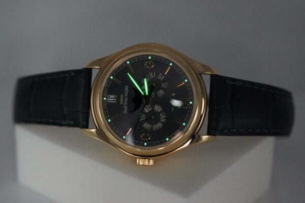 Patek PHILIPPE 5146J ANNUAL CALENDAR 18K YELLOW GOLD GREY DIAL SERVICED 2022 FULL SET - Image 11