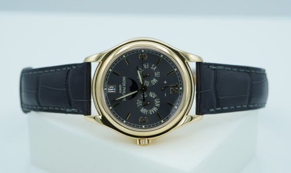 Patek PHILIPPE 5146J ANNUAL CALENDAR 18K YELLOW GOLD GREY DIAL SERVICED 2022 FULL SET - Image 9