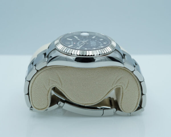 Rolex 326934 SKY-DWELLER BLACK DIAL OYSTER BAND 2021 WARRANTY FULL SET - Image 4