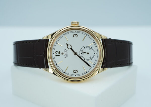 Rolex 52508 PERPETUAL 1908 YELLOW GOLD WHITE DIAL 2024 WARRANTY FULL SET - Image 10