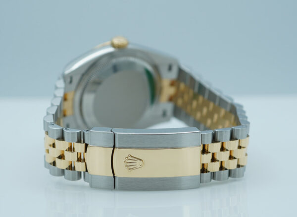 Rolex 126233 DATEJUST 36 18K GOLD STEEL GOLDEN MOTIF DIAL JUBILEE BAND FULL SET - Image 7